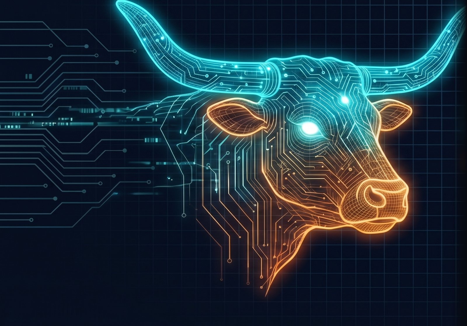 Alpha Ranch wireframe bull